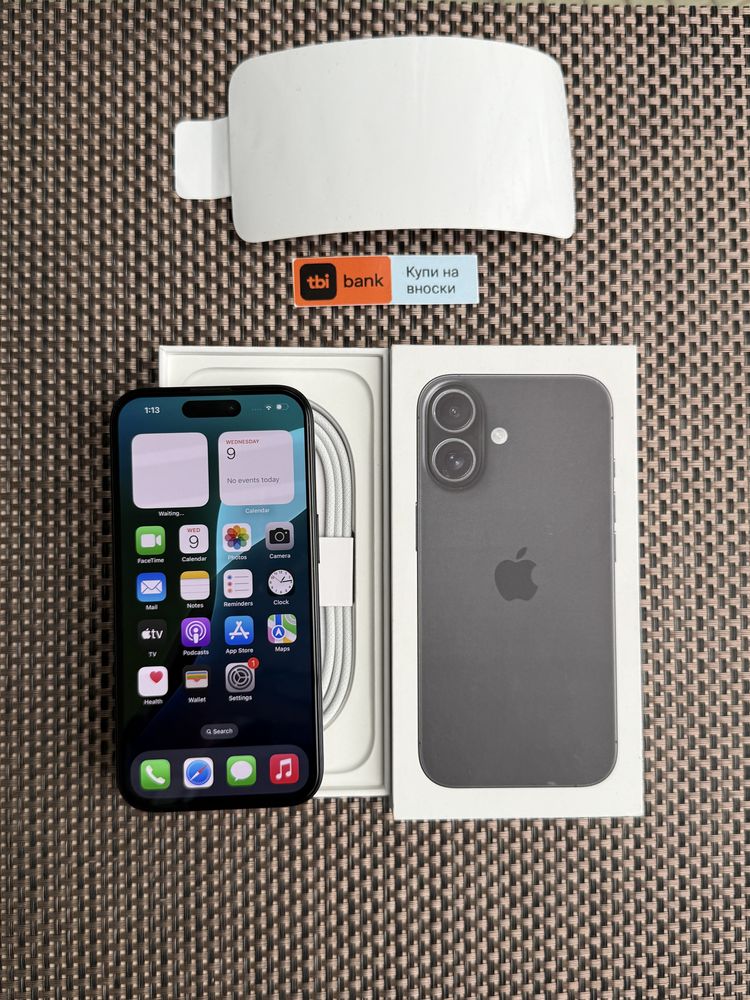 НОВ! /*ЛИЗИНГ*/ IPhone 16 128Gb Black / Айфон гаранция
