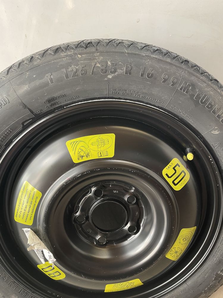 Резервни гуми  Опел Астра J 115/70/16, Форд-125/70/16  Нисан-155/90/17