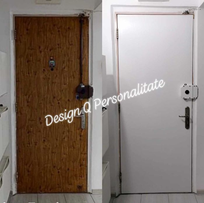 Colantare mobilier/usa metalica / reconditionare usi prin colantare