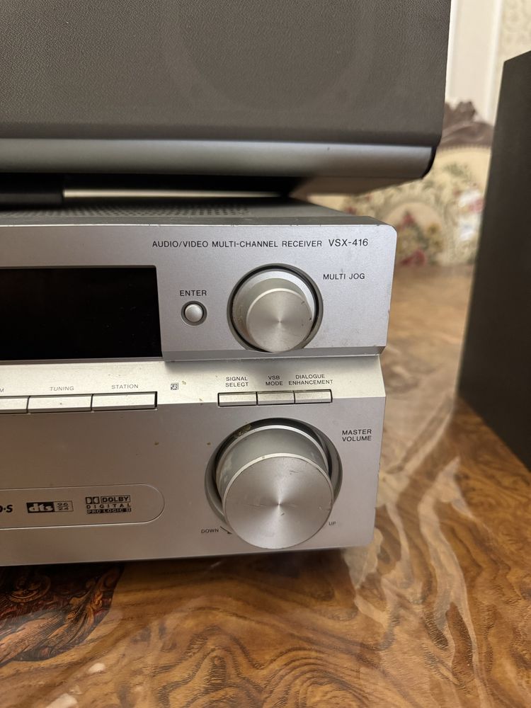 Продам усилитель аудио видео ресивер Pioneer vsx-416 с колонками