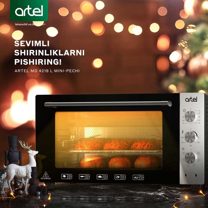 Мини печь! Арзон Нархлар! ARTEL. Ишончли Савдо! Mini pechlar! Духовка!