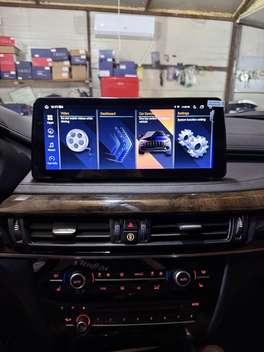 Navigatie Android BMW X5 F15 / X6 F16 Carplay Android Auto