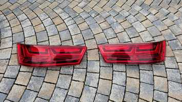 Десен стоп отличен и ляв стоп с неработещ габарит за Audi Q7 2018 г.