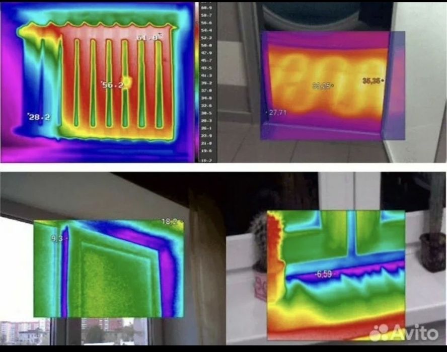 Тепловизор обследование поиск определение теплопотери !