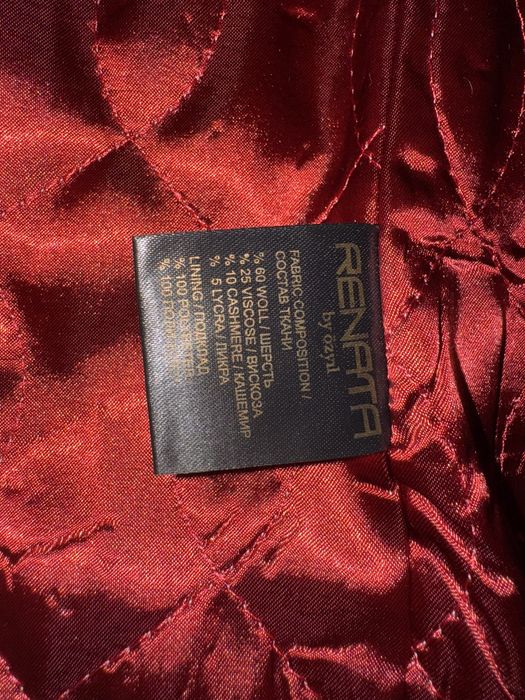 Palton din lana si casmir cu blanita mari