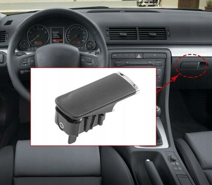 Дръжка за отваряне на жабка AUDI A4 B6, A4 B7,без отвор за ключ,
