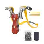 Set prastie metalica cu laser si bile metalice 7 mm, 12 cm, boloboc