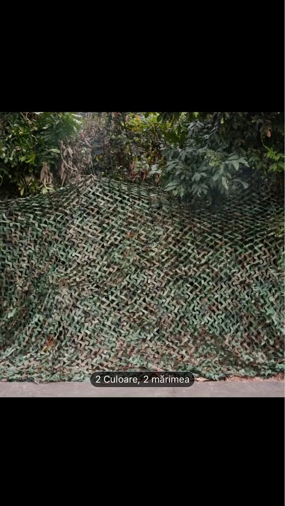 Plasă camuflaj premium 24 m2 pânza Oxford 150D 8x3 sau 6x4