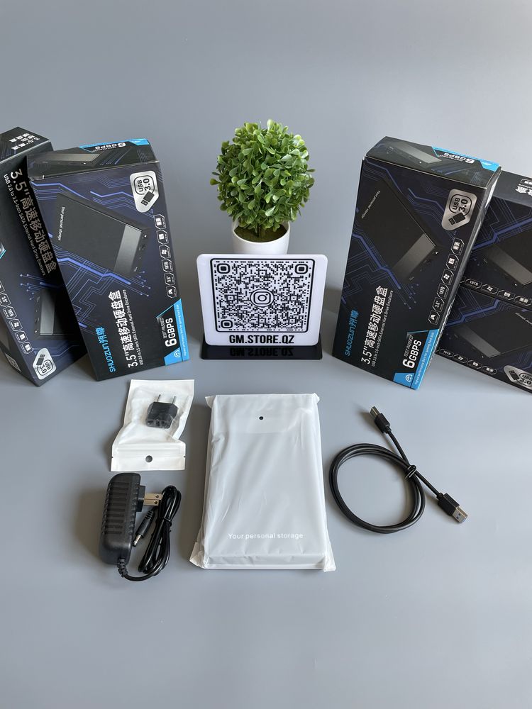 Внешний корпус для жесткого диска SATA для HDD 2.5", 3.5"