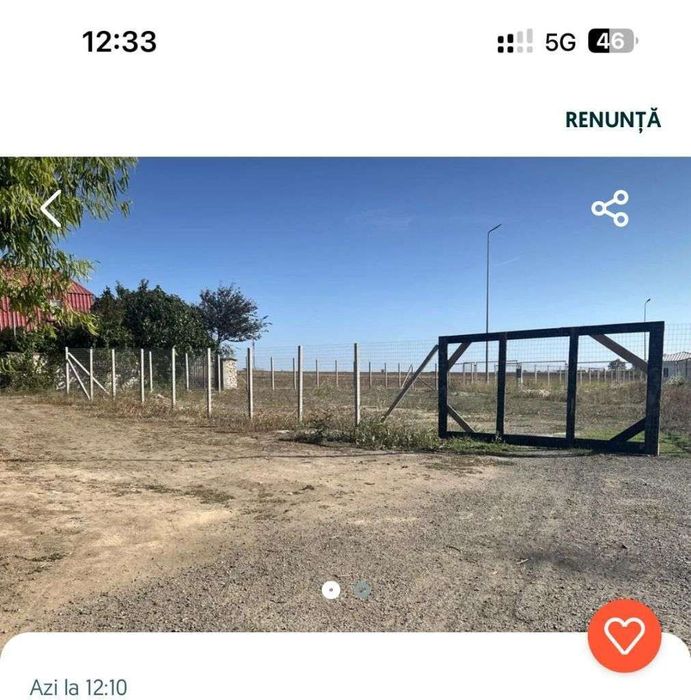 Teren Tuzla intravilan constructii  la 1500m de plaja