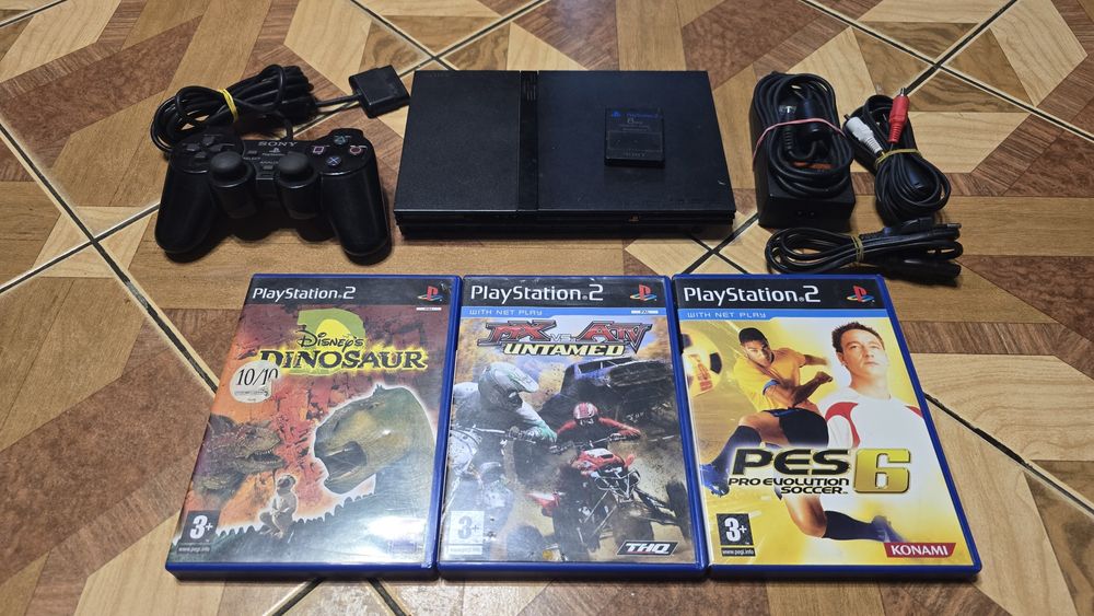 PS2 SONY Playstation 2 Slim SCPH-75004 конзола с игри