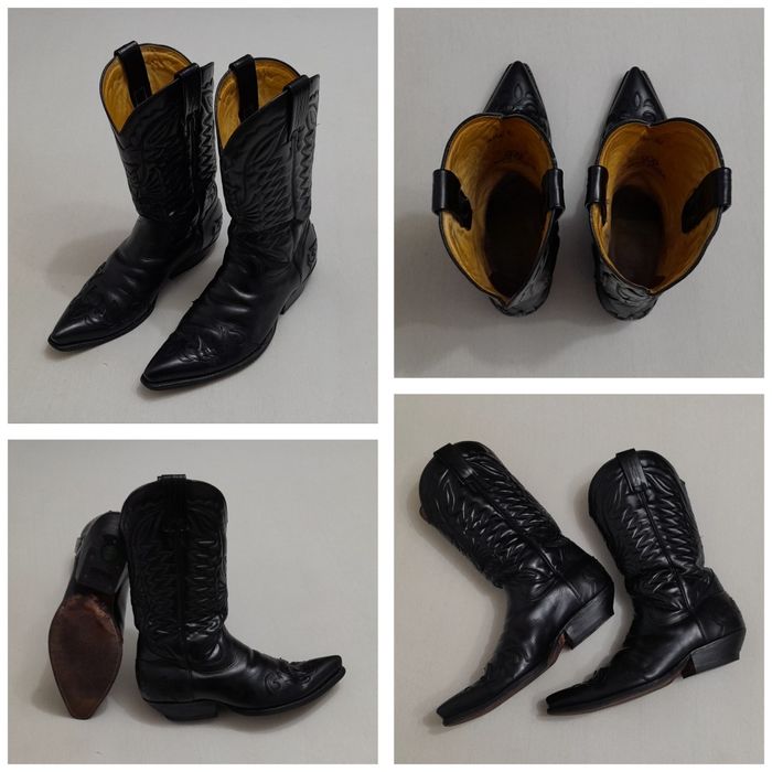 Cizme cowboy Tony Mora, ciocate Western, boots moto piele naturală 42