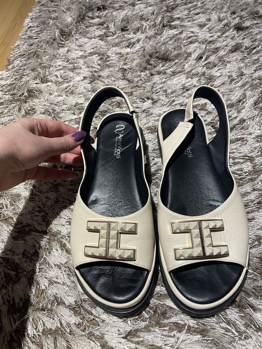 Sandale casual din piele naturala