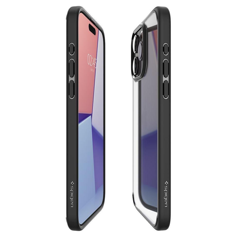 Кейс spigen ultra hybrid за iphone 15 pro matte black