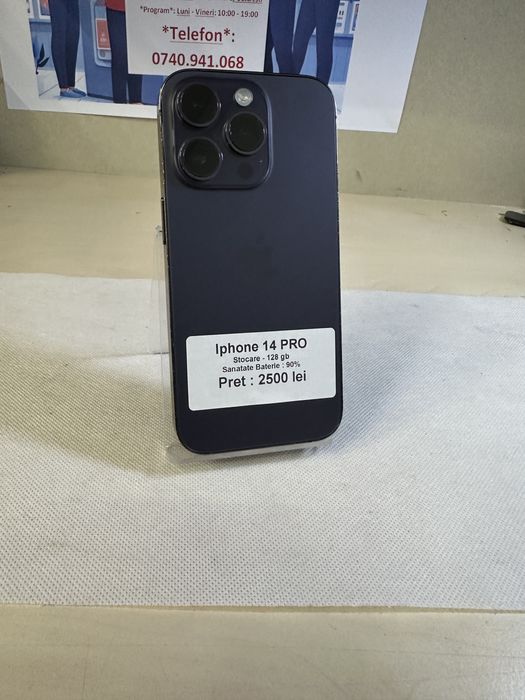 Iphone 14 pro / 128 gb / 100% baterie / LA REDUCERE
