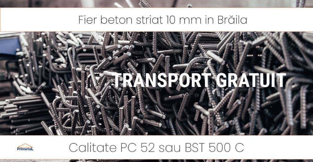 Fier beton striat 10 mm in Brăila