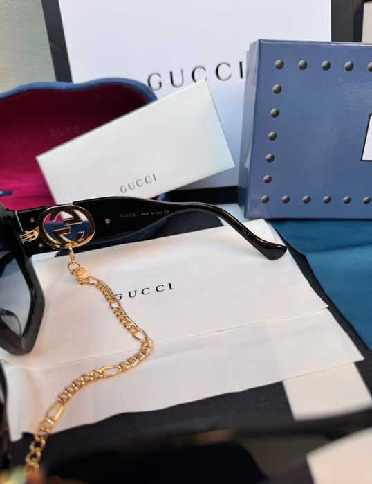 Ochelari de soare originali Gucci cu lanț GG1022S