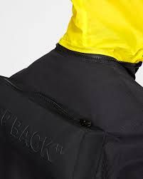 Nike Off-White Women's Running Jacket in Black/Yellow размер S