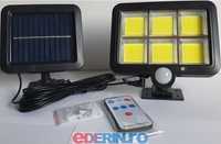 Lampă LED cu panou solar, Putere 240 W, Senzor de mișcare și lumină