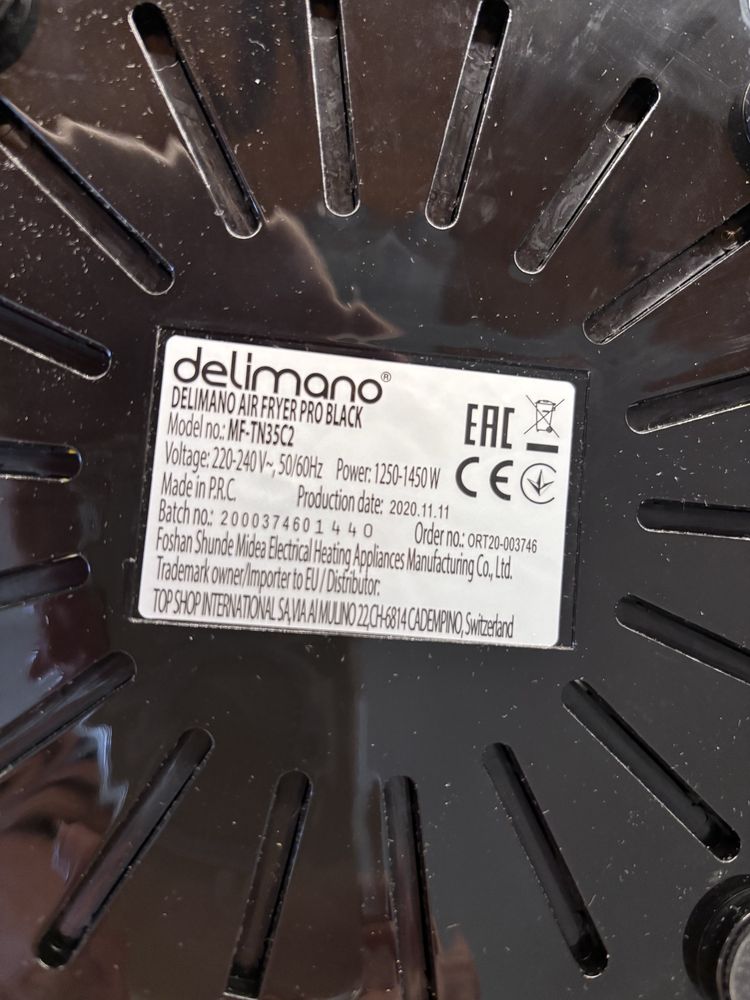 Air Fryer Delimano Pro Black