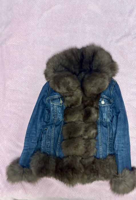 Дамска парка със естествен косъм