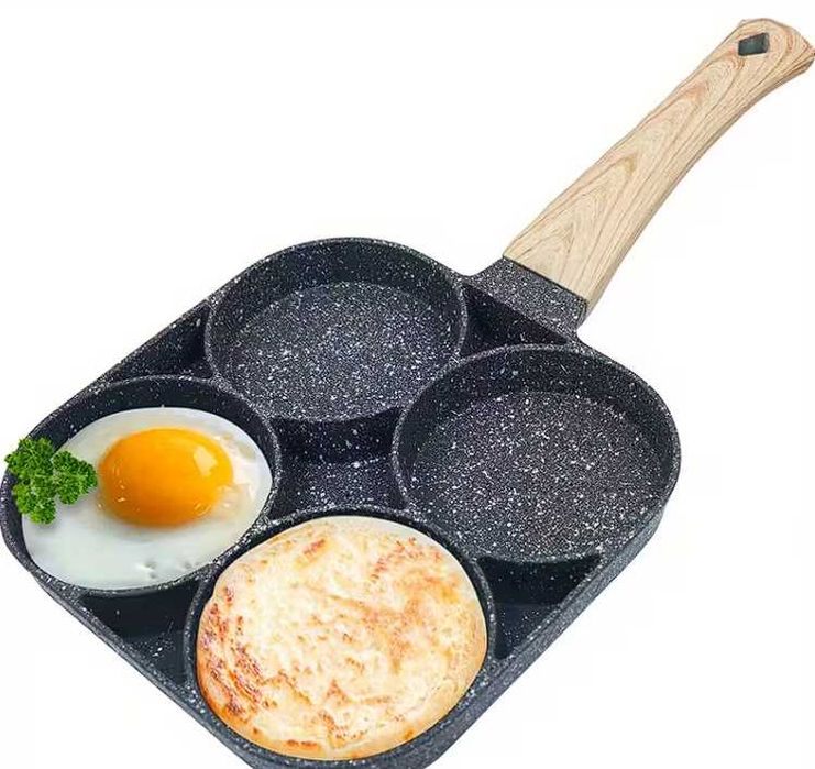 Tigaie antiaderentă cu 4 găuri, acoperită cu piatră Maifan