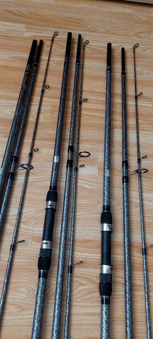 SET 4 Lansete Crap Diamant Alb 3.60 4.0Lbs din 3 Tronsoane