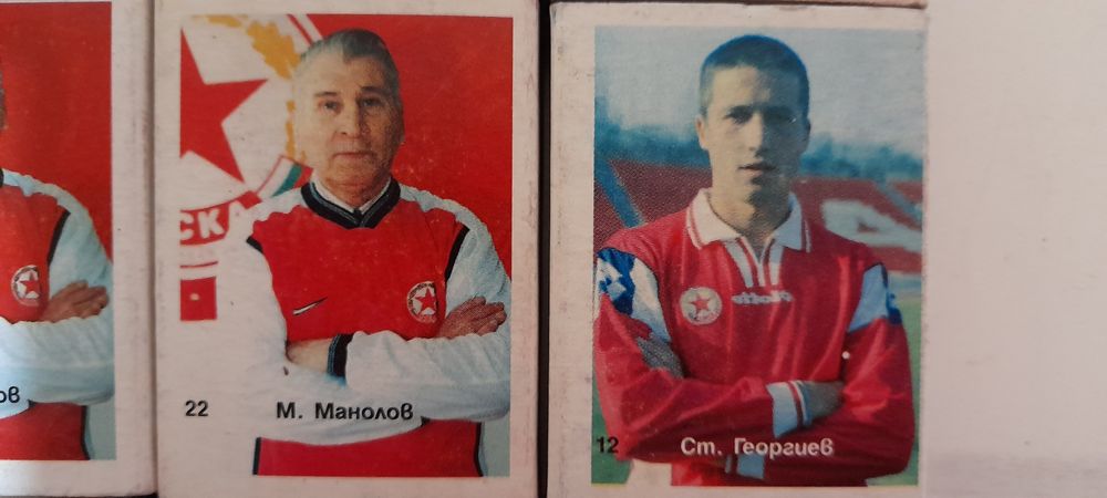 ЦСКА колекция кибрит кибрити футболисти 40 бр.