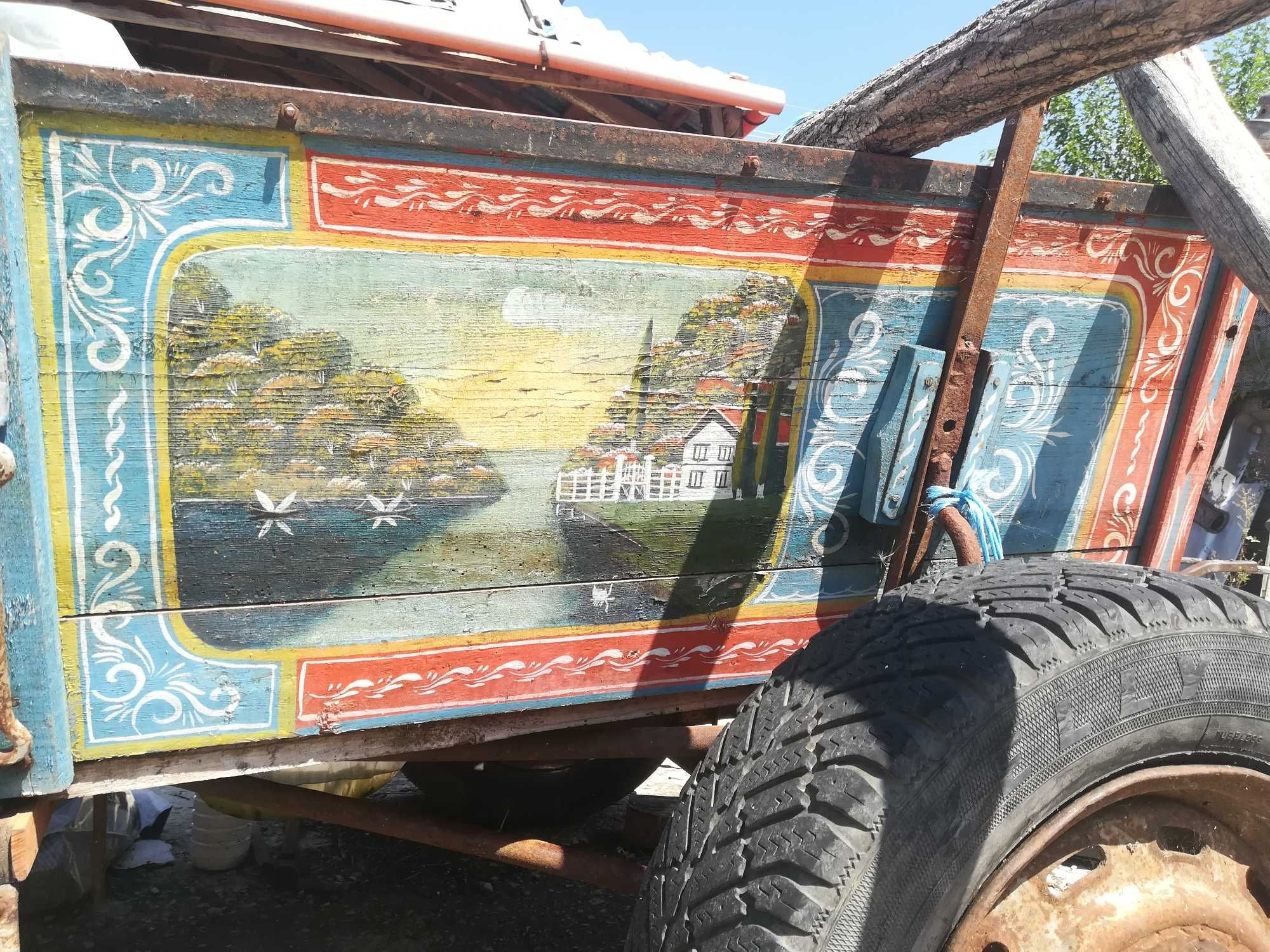 Автентични рисувани канати за магарешка каруца