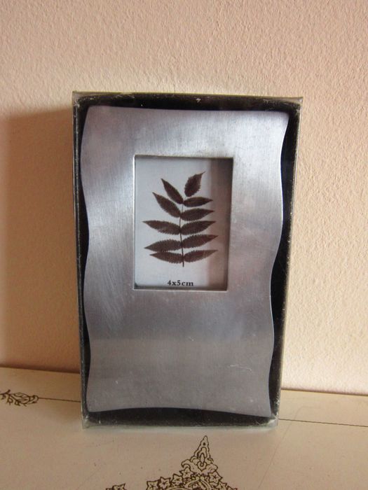 cadou rar miniatura botanic metal masiv inoxidabil tablou Germany'90