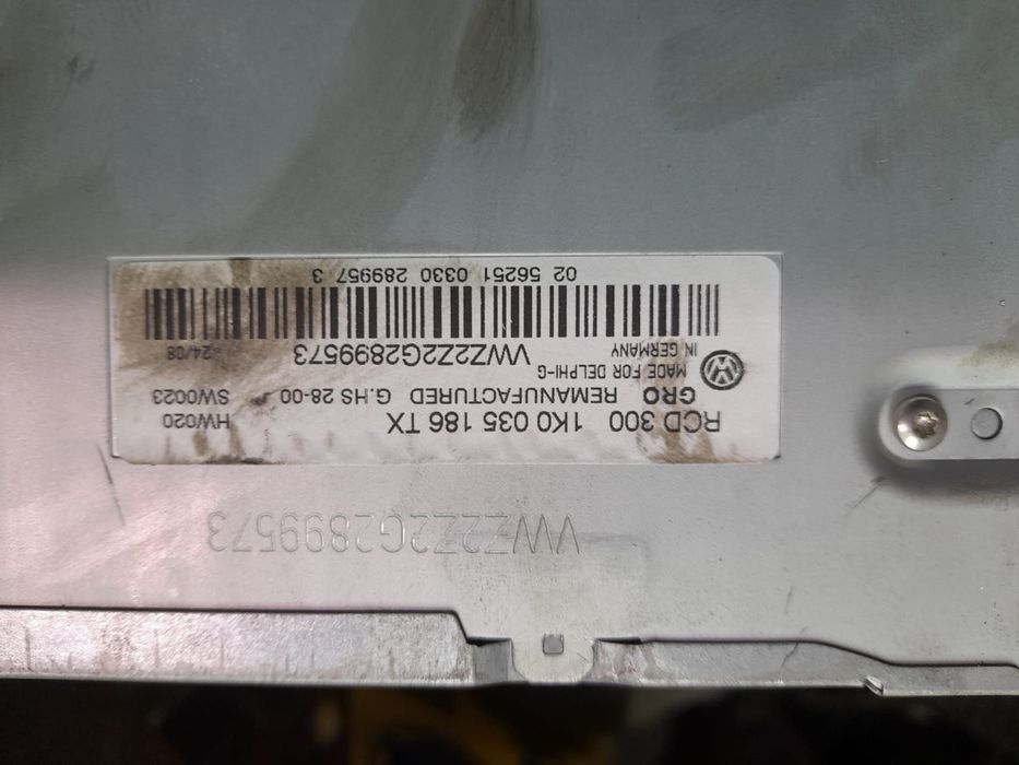 Radio cd player 1K0035186 TX Volkswagen VW Golf 5 [2003 - 2009] 1.9 t