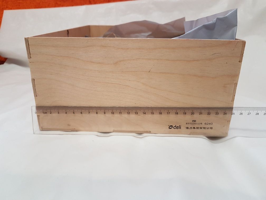Деревянная коробка для подарка без крышки