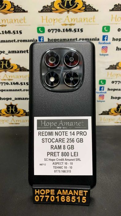 Hope Amanet P3 Redmi Note 14 Pro 256 GB