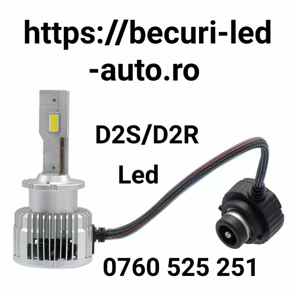 Doua Becuri Led D1S/D2S/D3S/D4S/D5S/D8SPlug&Play-Can-bus10000LM/35-55W