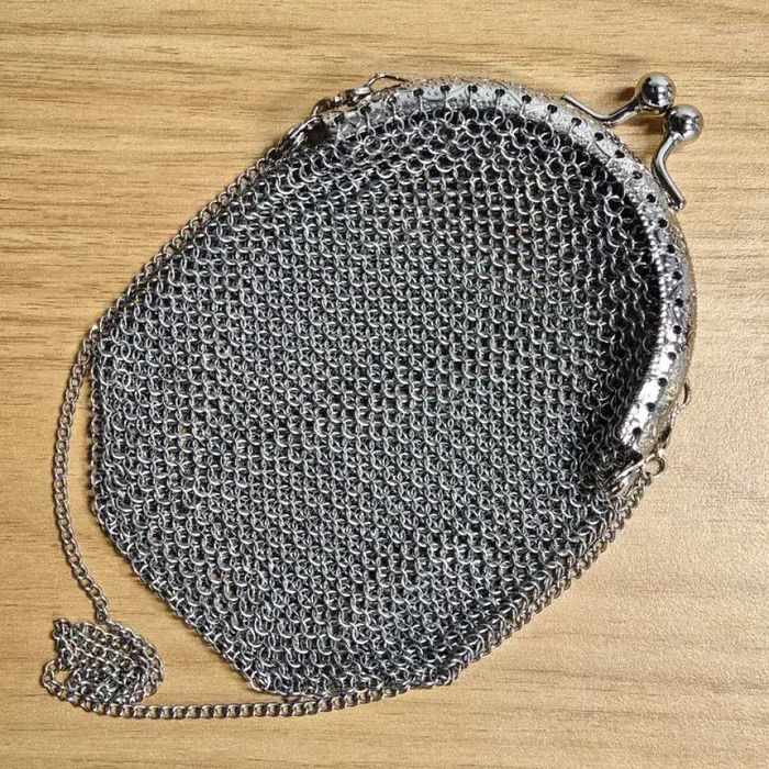 Винтидж викторианско дамско портмоне - мрежесто