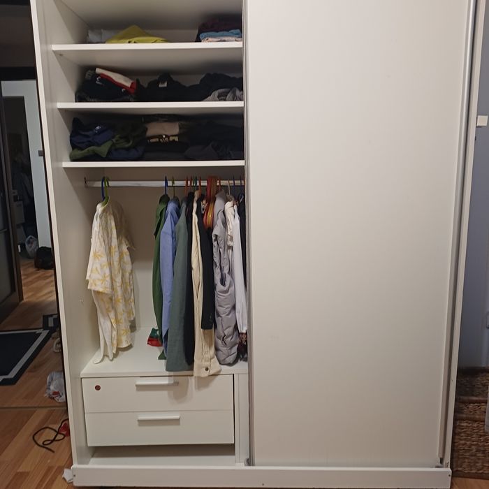 Vand set mobilier camera adolescenti 2 paturi si dulap dressing