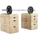 Дървени Кутии Wood Jerk Blocks Сет , Фитнес Кутия