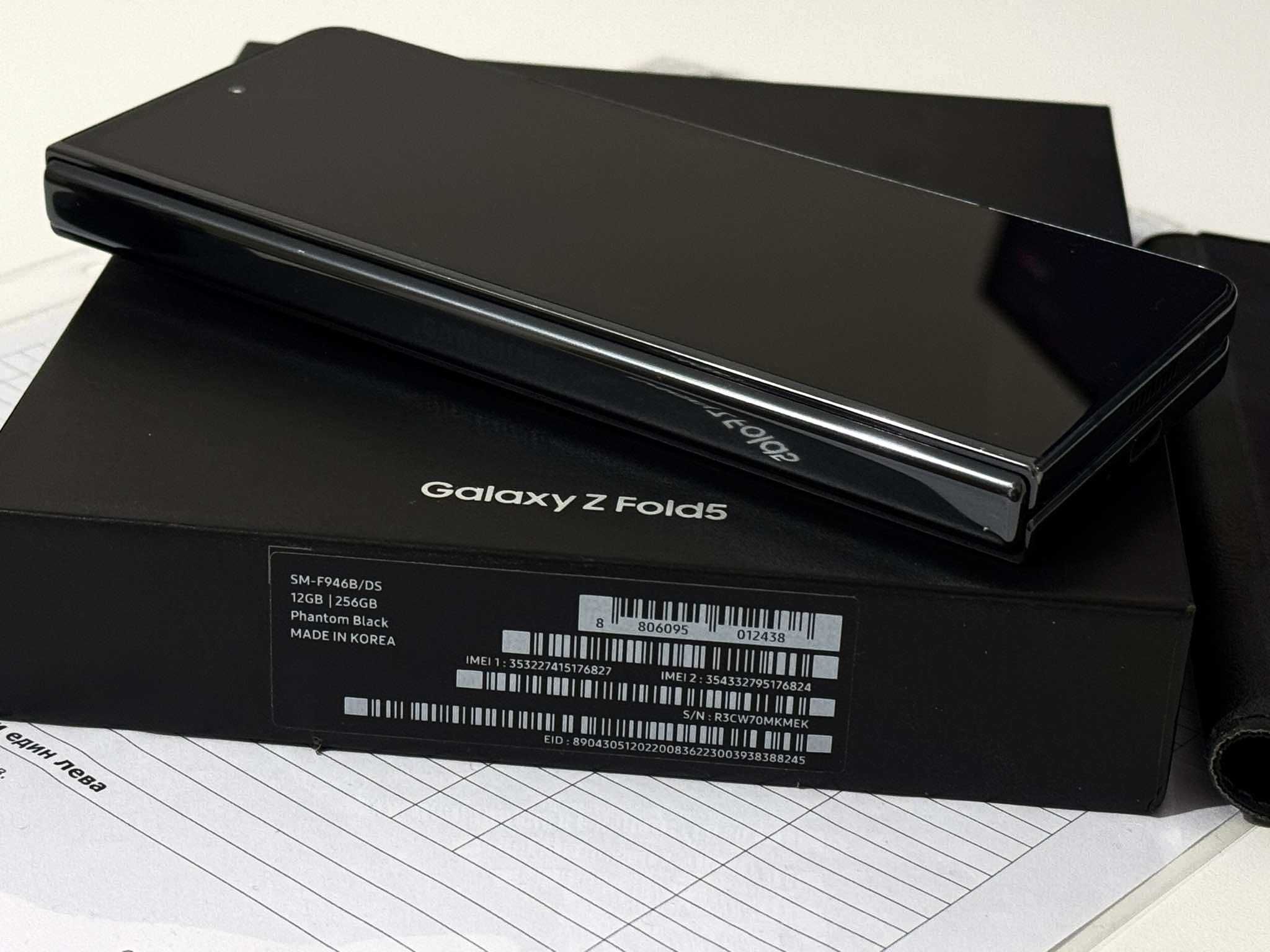 Бартер! Гаранция! Samsung Galaxy Z Fold 5 Phantom Black (Черен)