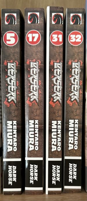 Manga bleach, berserk, death note, attack on titan