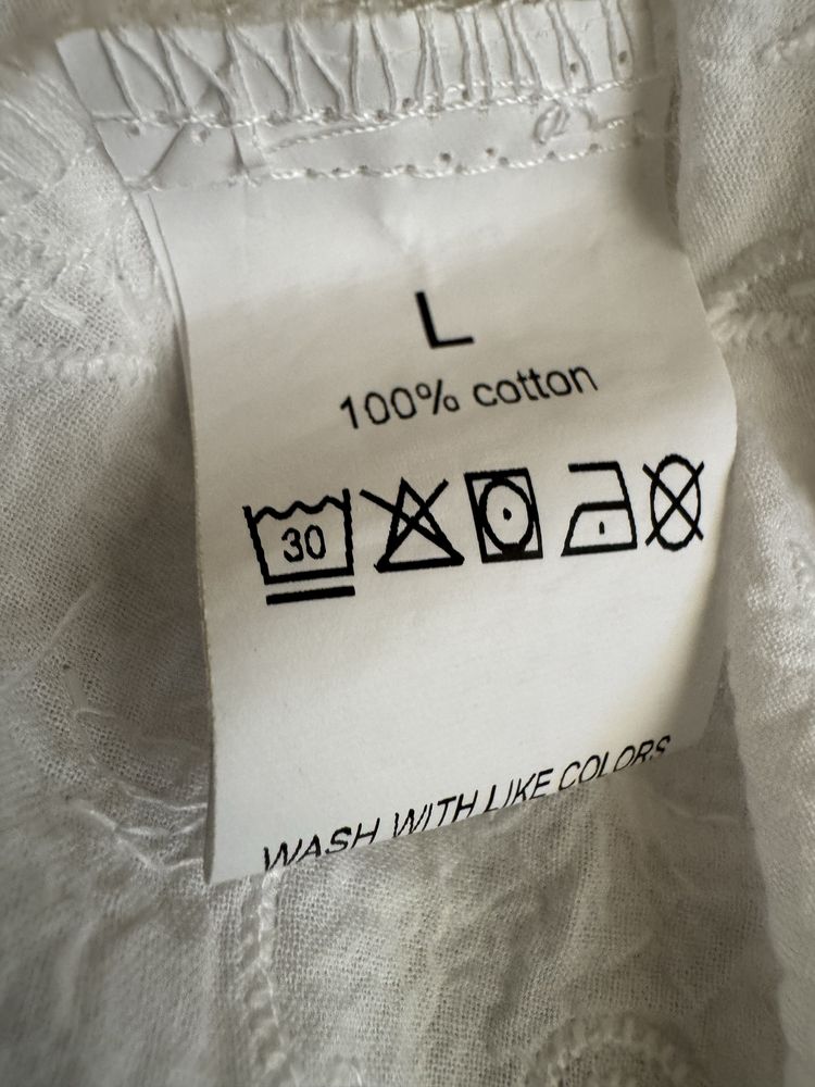Бяла блуза 100 % памук