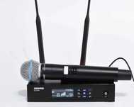 Shure QLXD capsula BETA 58a, PLACA MARE microfon wireless 100M
