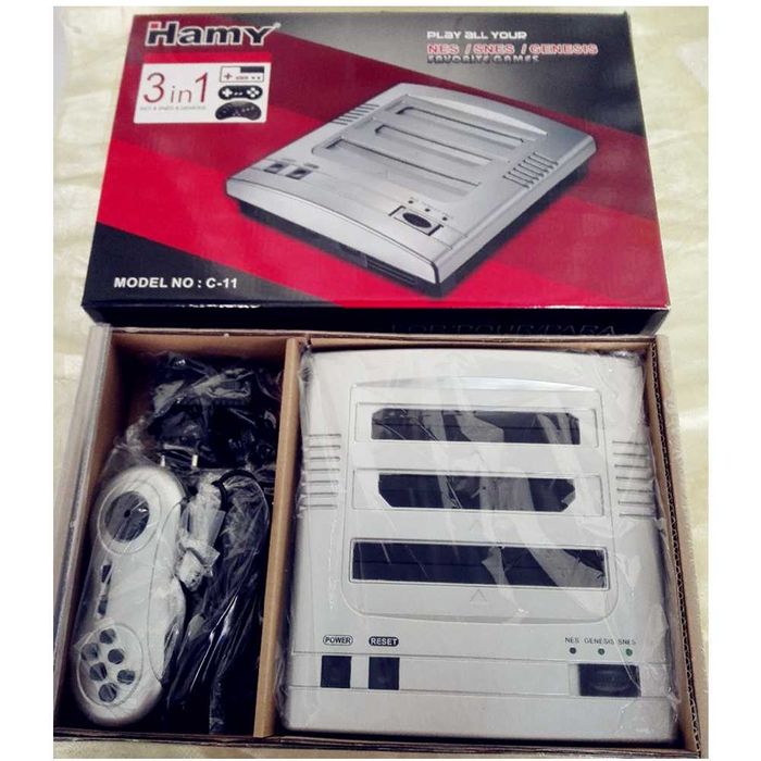 Hamy FC 3in1 - Super Nintendo/ Sega Mega drive 2 / NES