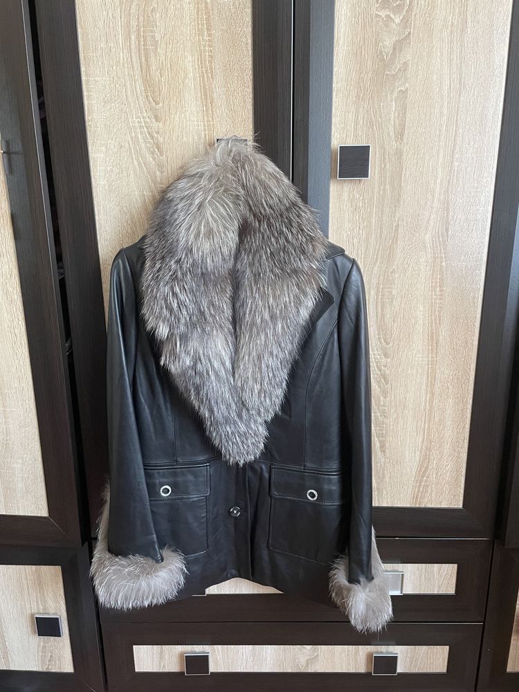 Кожанная демисезонная куртка турецкой фирмы Авангард
