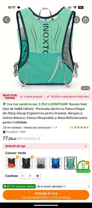 Rucsac trail running