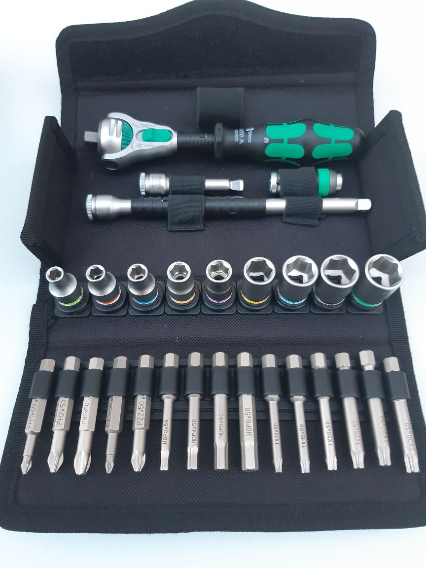 Set Clichet cu tubulare și biți,  1/4", Wera Zyklop 8100 SA 6