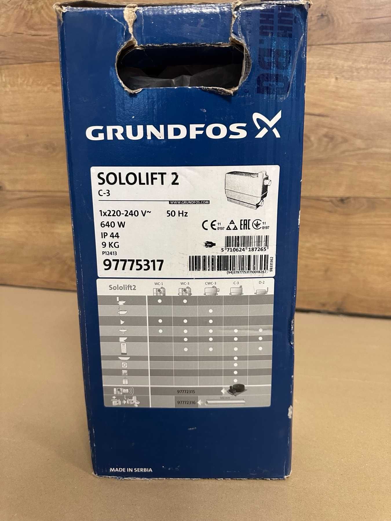 Grundfos Sololift2 C-3 Помпена станция за отпадни води