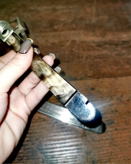 Резачка Солинген за пури месинг дръжка от кокал рог SOLINGEN