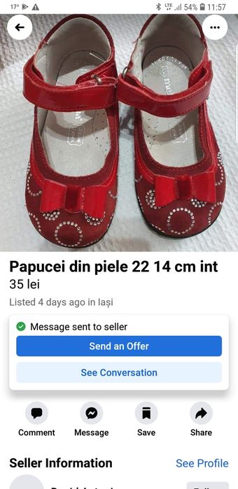 Pantofiori printese rosii