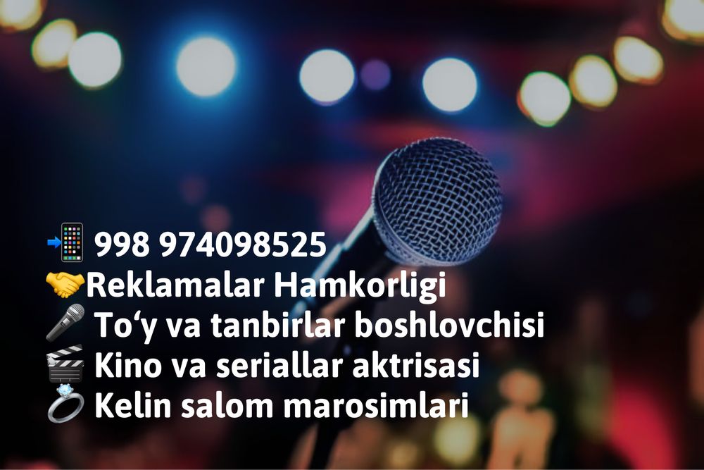 Kelin salom va boshlovchi xizmati
