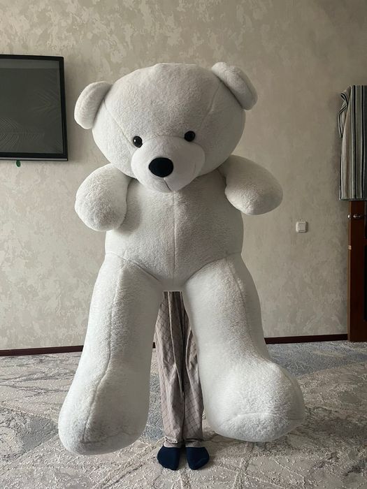 Мишка белая большая новая, цена 15 000т